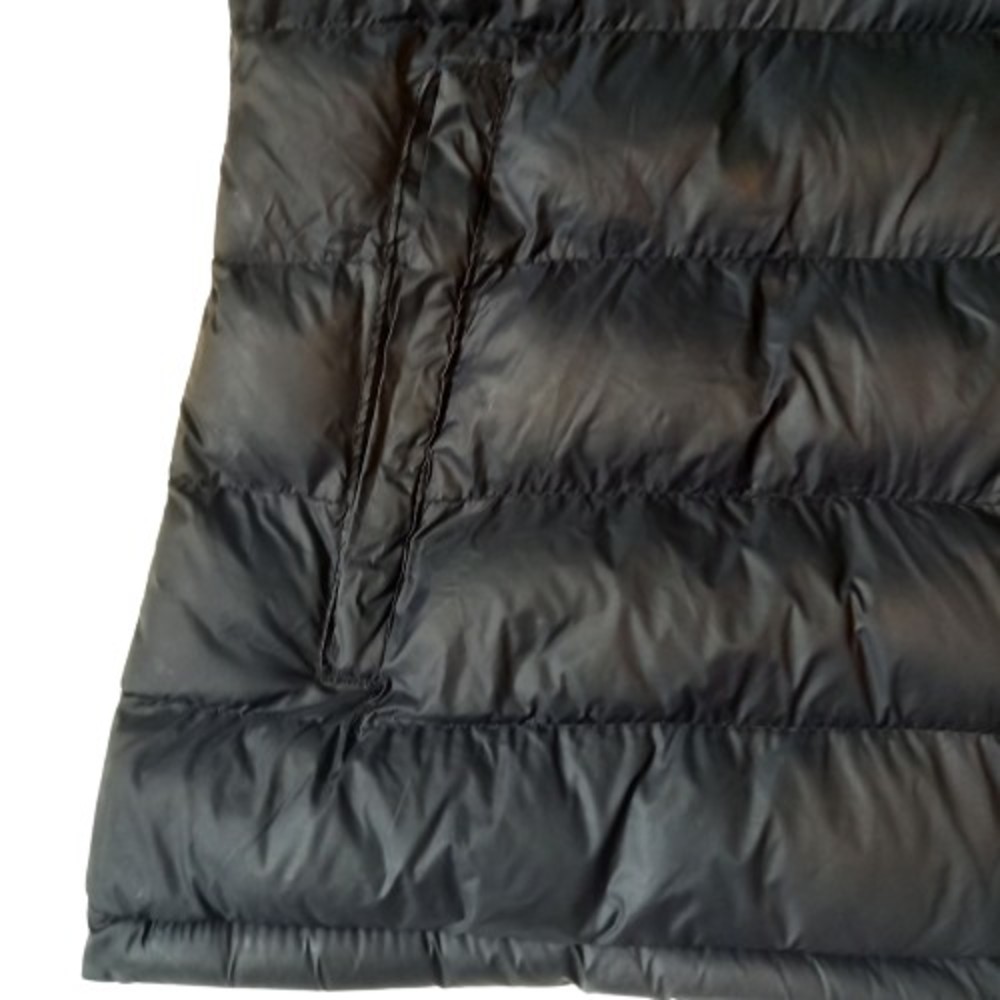 Size 12 Black Padded Hooded Coat Quilted - Picture 5 of 12